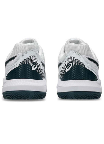 Цветные демисезонные мужские кроссовки gel-dedicate 8 clay белый зеленый Asics