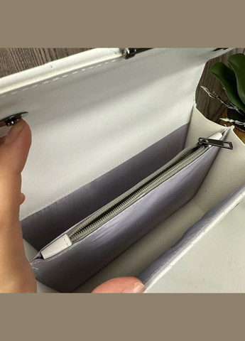 Жіноча сумочка клатч Білий нікель (1198ДКбн) No Brand сумка (341085593)