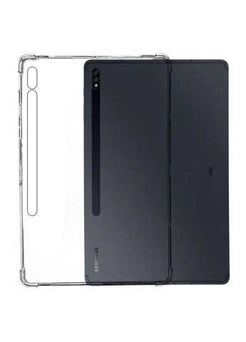 Силиконовый чехол бампер Silicone для планшета Samsung Galaxy Tab S8 Plus 12.4" - Clear Primolux (333719873)