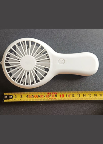 Вентилятор ручной с аккумулятором белый F1 с подставкой No Brand (334345742)