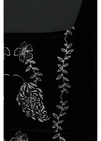 Чорна кежуал сукня H&M з орнаментом
