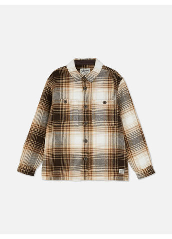 Куртка-сорочка,коричневий-білий, Primark (364533410)