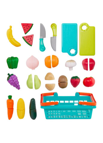 Игровой набор Lite Овощи-фрукты, на липучках, 37 шт. () Battat BT4743Z (328393571)