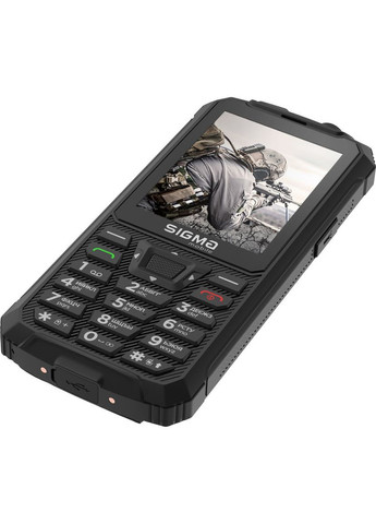 Мобильный телефон Black (4827798122419) Sigma mobile X-treme PR68 Type-C (319534647)