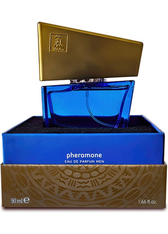 Духи з феромонами чоловічі SHIATSU Pheromone Fragrance men darkblue 50 ml Hot (289465748)