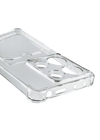 Чехол для POCO M6 Pro 4G с бронь углами с карманом для k-pop на сяоми поко м6 про 4г прозрачный Xiaomi (366020092)