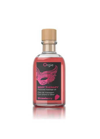 Набір їстівне масажне масло та перо ПОЛУНИЦЯ 150 мл - CherryLove Orgie (282963994)