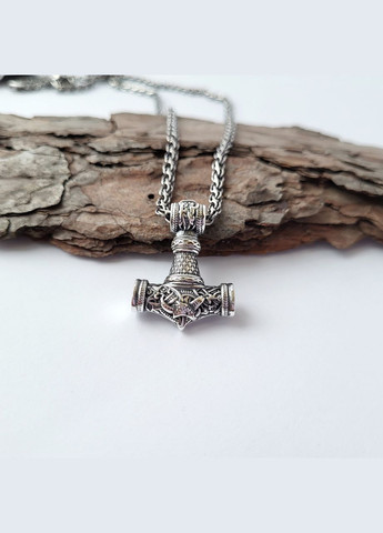 Серебряная подвеска оберег амулет Молот Тора черненное серебро 925 пробы (АРТ.89060ч) 7.40г No Brand (306854634)