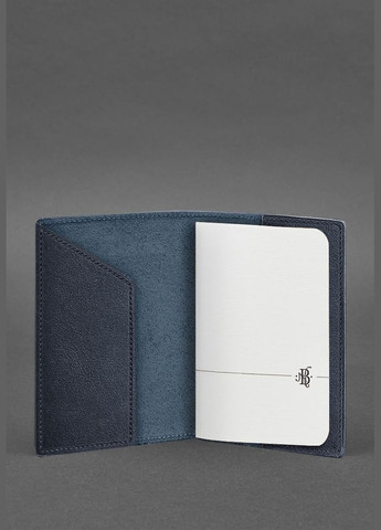 Шкіряна обкладинка для паспорта з мапою України синій краст (A-028050) BlankNote (329186771)