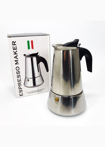 Кофеварка гейзерная из нержавеющей стали UN-1901 180 мл Unique (334876403)