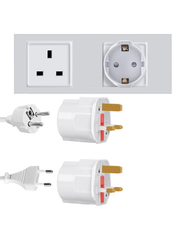 Перехідник для розетки ОАЕ на євро вилку (0127) No Brand (351366356)