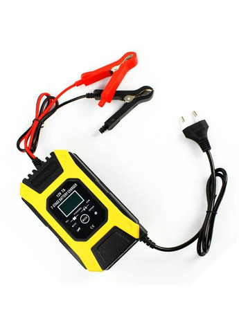 Зарядний пристрій для автомобільного акумулятора Foxsur 12V 7A (Червоний) No Brand (332634709)