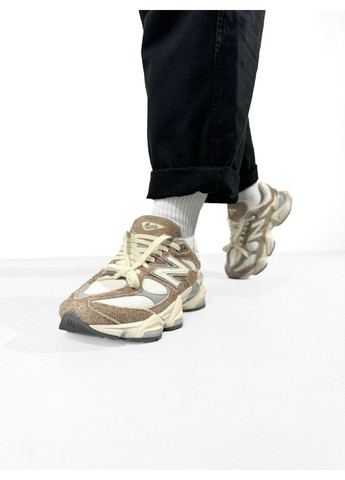 КРОСІВКИ ЖІНОЧІ NEW BALANCE 9060 BROWN / BEIGE НЬЮ БЕЛАНС 9060 No Brand бежеві демісезони (367172459)