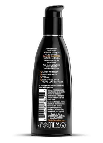 Їстівний лубрикант Wicked Aqua Salted Caramel зі смаком солоної карамелі, 60 мл Wicked Sensual Care (298936641)
