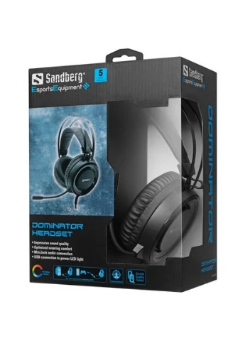 Гарнитура Dominator Headset RGB Black (126-22) Sandberg (364860732)