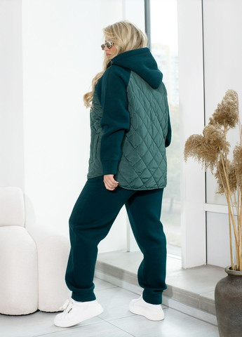 Спортивный костюм женский зимний на флисе (худи + штаны) No Brand (367959745)