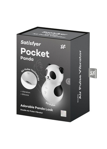 Вакуумный стимулятор с вибрацией Pocket Panda Satisfyer (349836885)