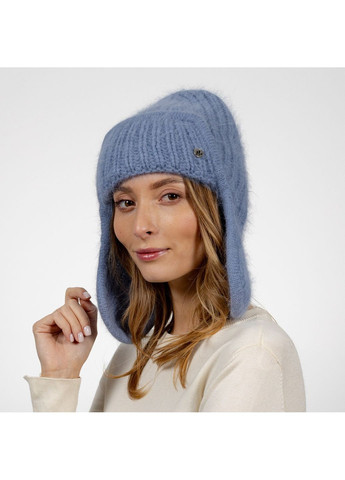 Шапка вушанка жіноча ангора синя ARINDA LuckyLOOK 541-993 (322792988)