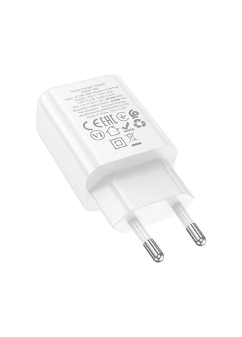Сетевое зарядное устройство single port PD20W charger (EU) White (6942007644181) Hoco N60 Gentle (399456062)