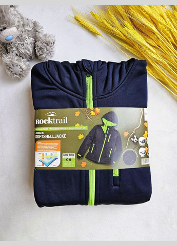 Софтшел на флисе 134-140см ☔️Дождевик Детская демисезонная куртка Softshell ROCKTRAIL Куртка (314808274)