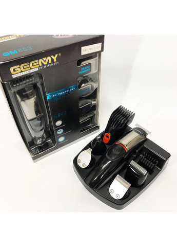 Професійна машинка для стрижки волосся з насадками Geemy GM-853, Миюча машинка CK-877 для стрижки Gemei (351485943)