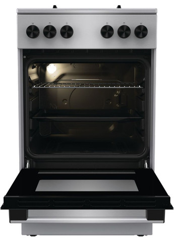 Плита GG5A11XF газова, 70л, 50x60см, чавун, нерж Gorenje (361965905)