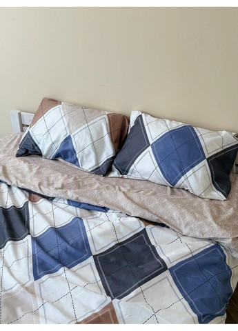 Постільна білизна Мозаїка, сатин Евро розмір, наволочки 70/70 No Brand (364220806)