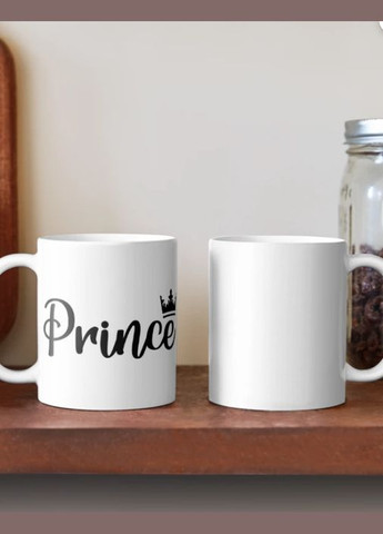 Чашка керамічна кружка з принтом Prince Принц Біла 330 мл Orca (317320499)