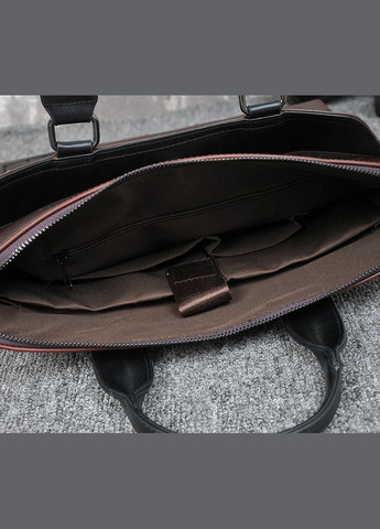 Мужская сумка для документов через плечо мужской деловой портфель эко кожа А4 формат Коричневый Eton (308049979)