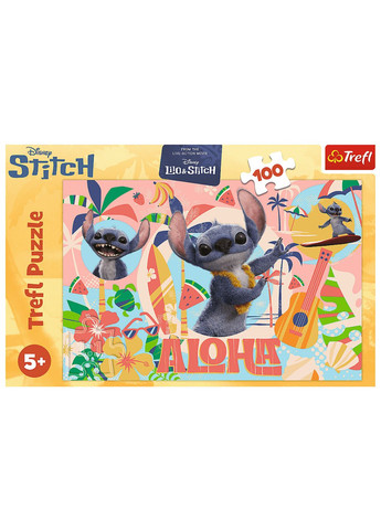 Пазл Disney Stitch Стич и друзья 100 элементов 16495 Trefl (365876401)