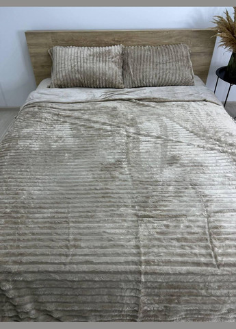 Євро постільна білизна шарпей плюшева м'яка Беж (П4К-sharpey001-02) No Brand (306633585)