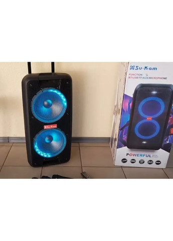 Портативная колонка Su-Kam 1010 + 2 микрофона + BT 12v220v Mosquitall (363832596)