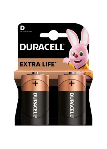 Батарейка D LR20 щелочная 2шт. в упаковке (m101463) Duracell D лужна 2шт. в упаковці (382958441)