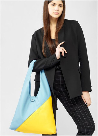 Жіноча сумка HOBO M жовто-блакитна (R-53200128-VS) Sambag (302450335)