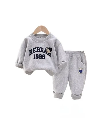 Комбінований демісезонний костюм для хлопчика bebear колір сірий 10890 No Brand