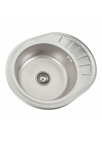 Кухонная мойка из нержавеющей стали ДЕКОР 5745 (0,8/180 мм) Platinum (336934596)