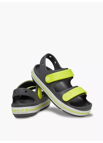 Цветные детские сандалии crocband cruiser sandal k sdt 209423-1nj-slate grey/acidity темно-сер 209423-1nj-slate grey/aci Crocs