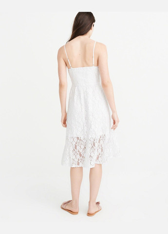Белый демисезонный платье женское - платье af7057w Abercrombie & Fitch