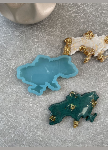 Молд карта України 85*55*5 мм для брелоків магнітів силіконова форма молд для епоксидної смоли No Brand (370567112)