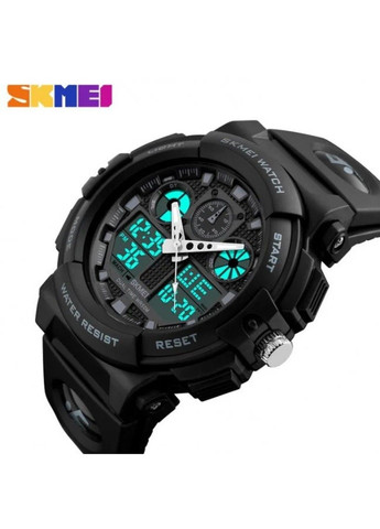Чоловічий водонепроникний годинник 1270 Чорний Skmei (313653769)