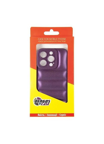 Чехол для мобильного телефона iPhone 15 Pro Case + Glass (Purple) (DG-KM-81) DENGOS iPhone 15 Pro Case + Glass (Purple) (326586127)