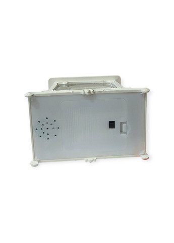 Новогодний декоративный музыкальный светильник WDL -24008 Санта и Снеговик Белый с автоподдувом на батарейках и USB No Brand (366970076)