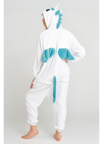 Пижама кигуруми Единорог Бело-голубой S (145-155 см) Jamboo (369669204)