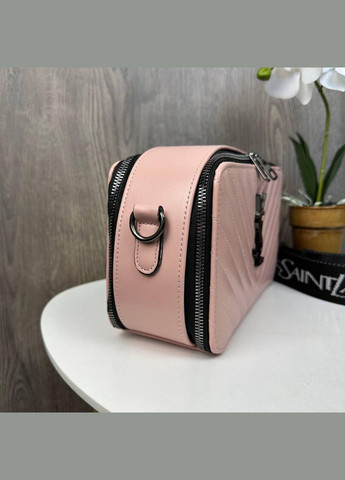 Стильная каркасная мини-сумочка для девушек стеганная экокожа пудровая (sku_1557Б) No Brand (330575939)