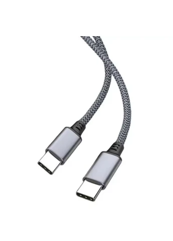 Кабель Type-C to Type-C 60W 8 метрів нейлоновий Grey No Brand 300317 (397034789)
