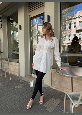 Приталена сорочка з натуральної тканини Luna (335226743)