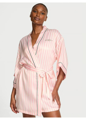 Халат Сатиновий Backstage Satin Sparkle Short Robe Victoria's Secret (368151996)