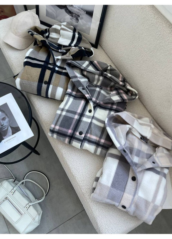 Коричневая рубашка No Brand