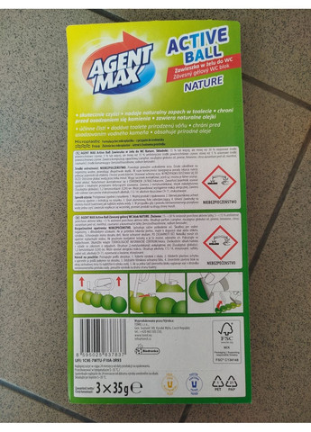 Підвіска для унітазу Nature 3 шт.*35г Agent Max (358687911)