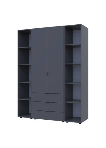 Комплект шкафов для одежды Гелар (3 шт.) 153,9х49,5х203,4 см Графит (DRS-011143) Doros (361998788)